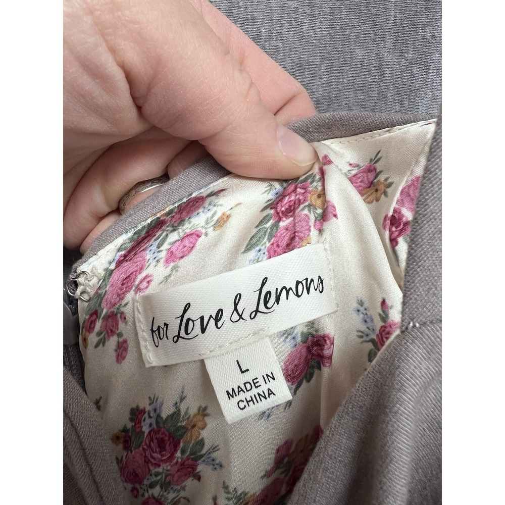 For Love And Lemons Sz L "Marianne" Floral Whimsical Dress Women's - Picture 3 of 5